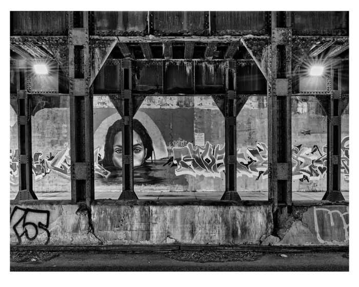 Black and White museum quality photographic print, Chicago Viaduct #11