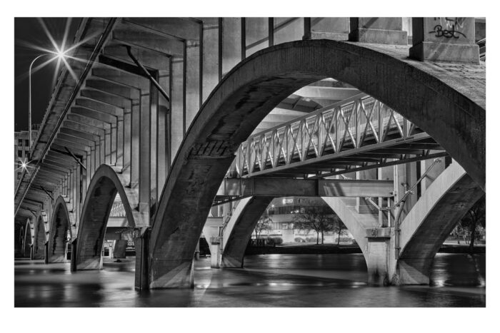 Jefferson Bridge #4 - Archival Photographic Black and White Print