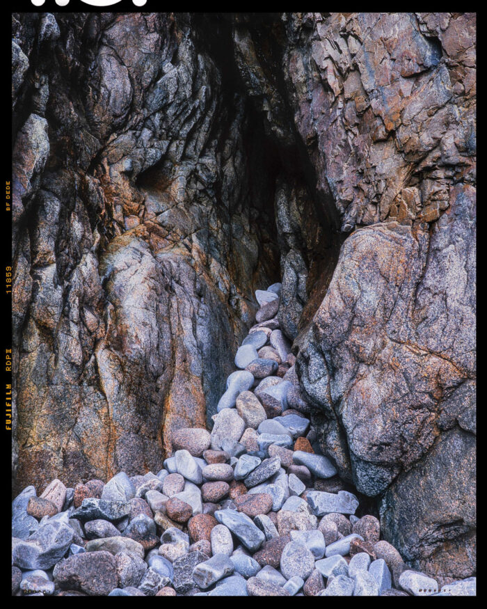 Acadian Rock Flow, Fine Art Archival Print from 4x5 Transparency