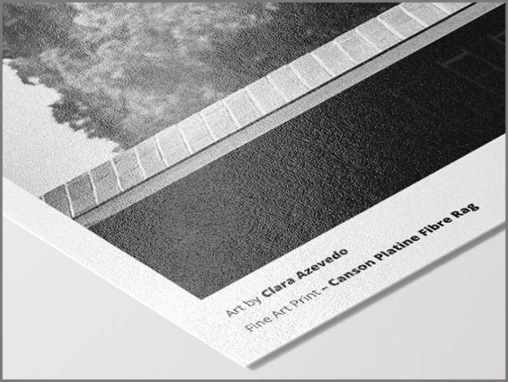Canson Platine Fibre-Rag pare for museum quality fine art photographic prints by Archival Prints