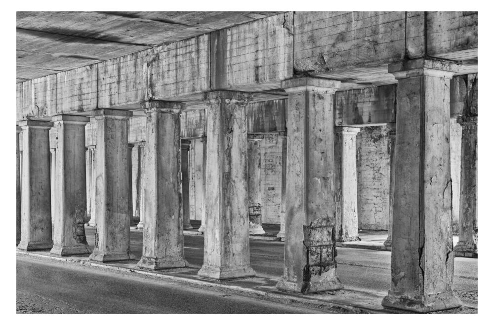 Urban Viaduct #14, large format B&W Photographic Print