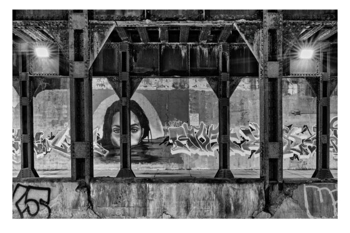 Viaduct #11, Black & White Urban Landscape Photographic Print