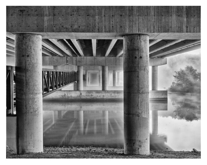 Below the Interstate in Fog - Museum Quality Fine Art Print