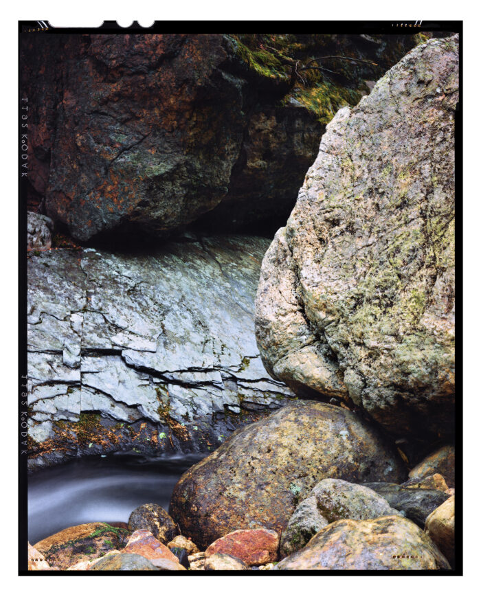 "Unnamed Brook in the Granite State 4#" is offered as a limited edition, color fine art photographic landscape print. I captured this subject in the White Mountains of New Hampshire