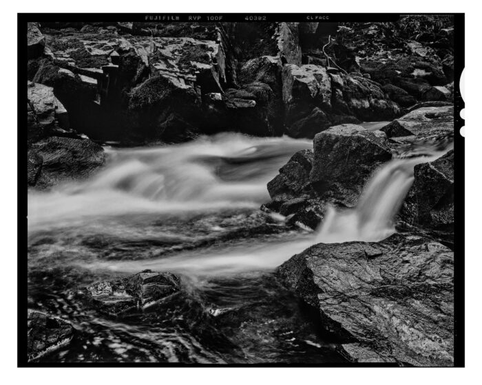 Cisco Branch #11 - B&W Landscape Print from 4x5 Film "Cisco Branch #11" is offered as a limited edition, fine art black and white photographic print. I captured this subject in 4x5 film with an Ebony 4x5 view camera and 150mm APO Rodenstock Sironar S APO lens @ f32 with a 2 second long exposure in the Upper Peninsula of Michigan.