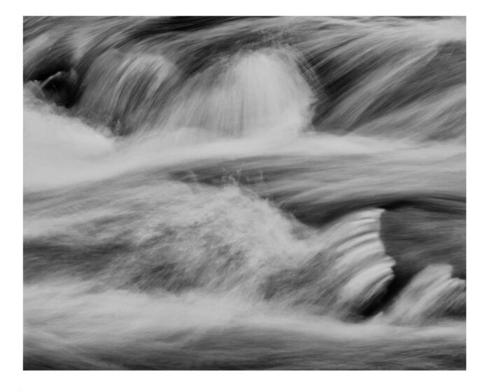 Cisco Falls #17 - Fine Art Black and White Landscape Print from 4x5 Film