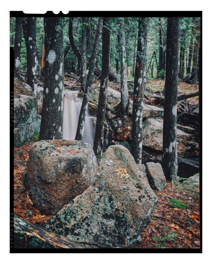Cedar Falls #6, Acadia NP - Color Photographic Landscape Print from 4x5 Film