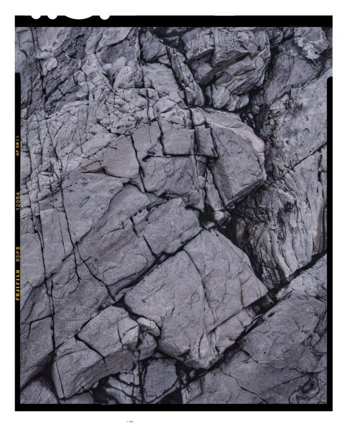 Acadian Granite #7 - Color Landscape Print from 4x5 Transparency Film