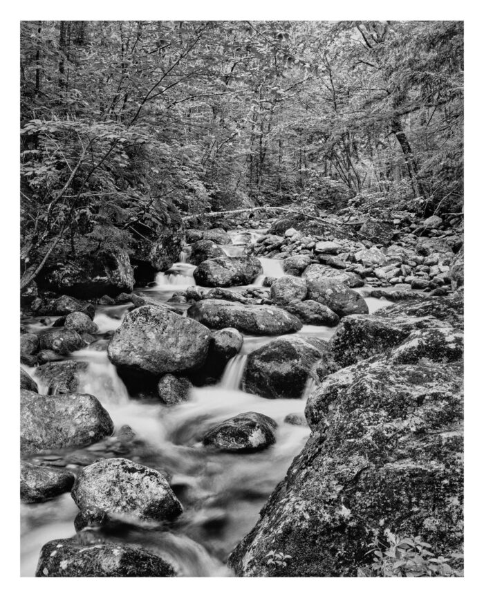 Whiteface Brook #11 - B&W Photographic Print from 4x5 Film