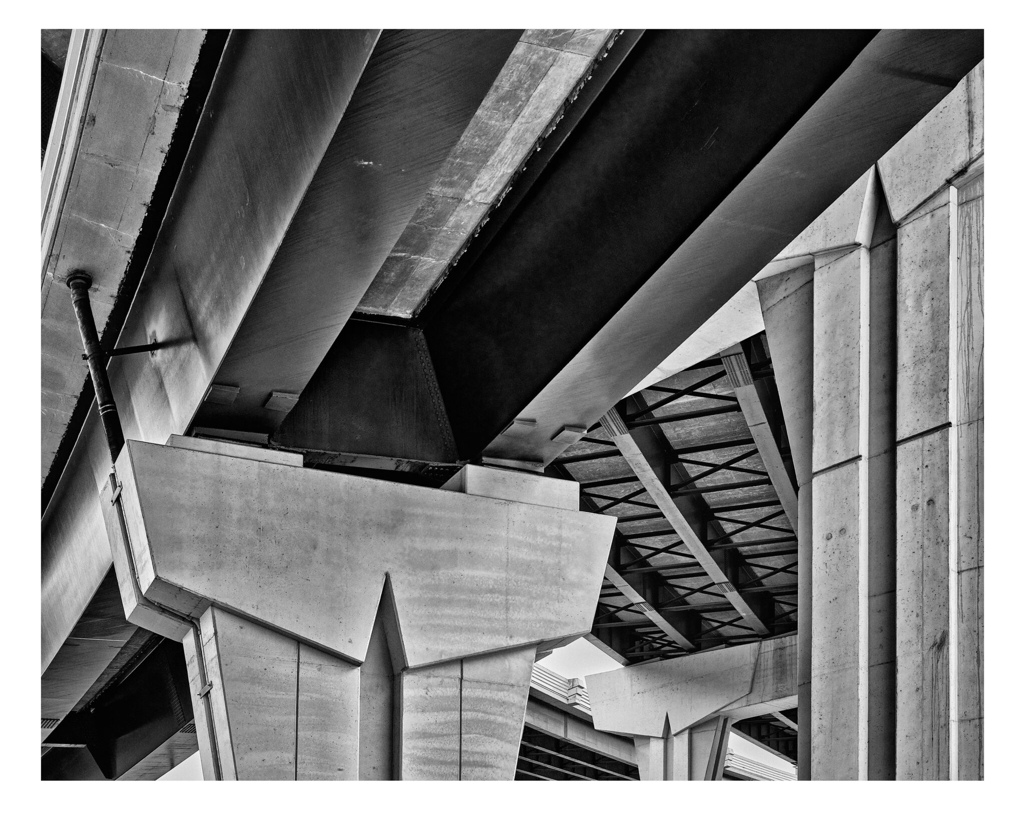 Organized Chaos #16 I-94 | Black and White Photographic Print