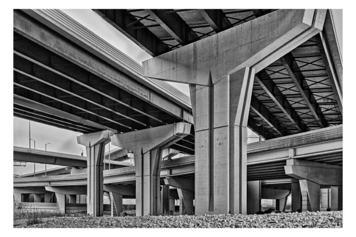 Organized Chaos #1 I-94 | Black and White Museum Quality Print