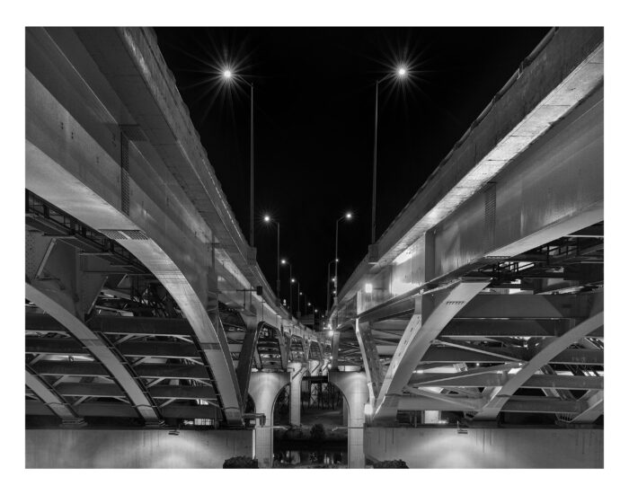 Interstate 90 Bridge #47, Fine Art Black and White Photographic Print