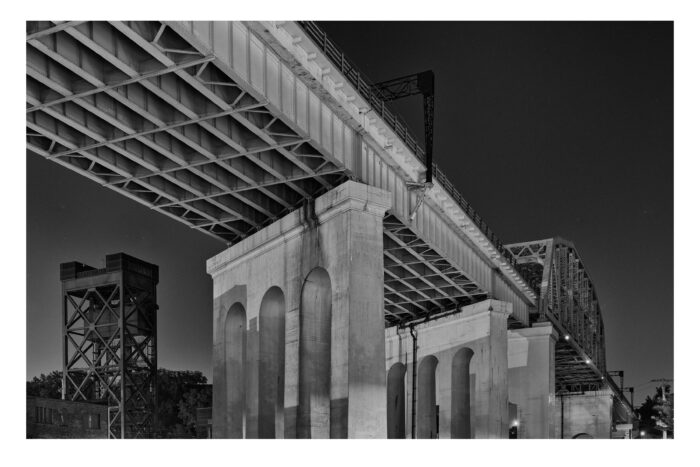 Cuyahoga Viaduct #1, Fine Art Black and White Photographic Print