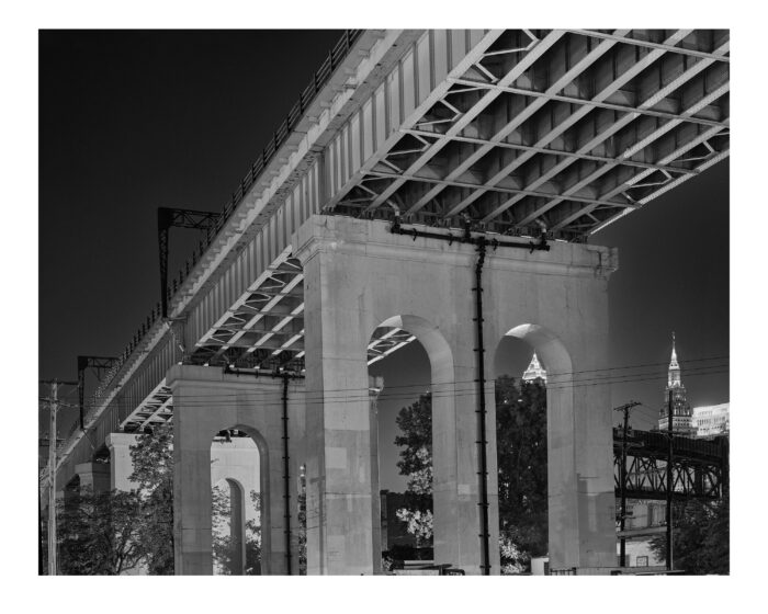 Cuyahoga Viaduct #2, Fine Art Black and White Photographic Print