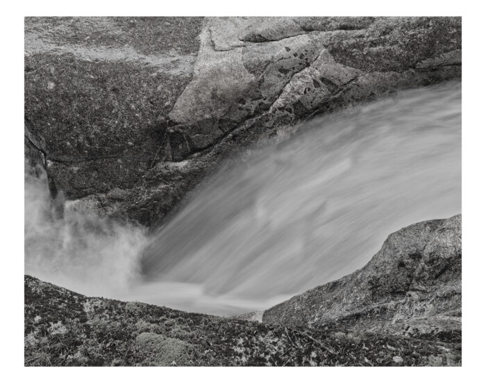 Pemigewasset River #12, The Basin, Franconia Notch, NH Museum Quality Prints "Pemigewasset River #12" is offered as a limited edition, fine art black and white photographic print. I captured this subject in Fuji digital medium format with Contax 645 120mm Planar lens in Franconia Notch State Park, New Hampshire.