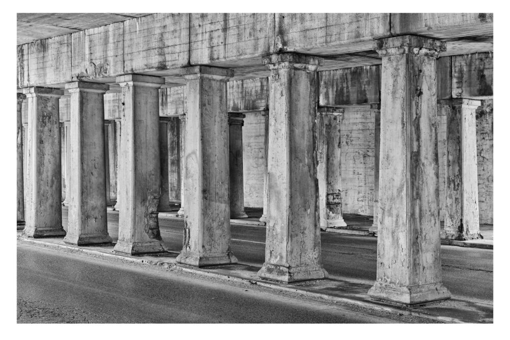 Urban Viaduct #7, large format B&W Photographic Print